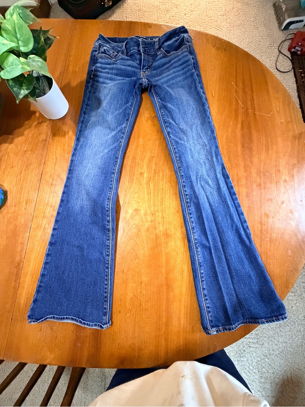 American Eagle Outfitters Dark Blue Flare Jeans